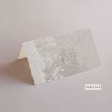 "Apropos" - Place Cards in Au Lait by Design Lotus - Folded Back of Card