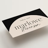 "Little party big love" - Place Cards in Noir by Jessica Corliss - Detail