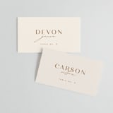 "Rustic Union" - Place Cards in Sunset by Michelle Taylor - Front with Free Guest Printing