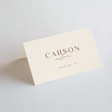 "Rustic Union" - Place Cards in Sunset by Michelle Taylor - Folded with Free Guest Printing