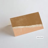 "Rustic Union" - Place Cards in Sunset by Michelle Taylor - Folded Back of Card