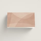 "Overlap" - Place Cards in Terracotta by Kelly Schmidt - Folded Back of Card