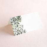 "Forever in Love" - Place Cards in Ivy by Hannah Williams - Blank front