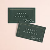 "Lakefront" - Place Cards in Natural by Robert and Stella - Front with Free Guest Printing