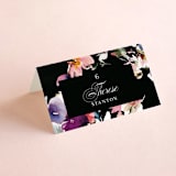 "Beauties" - Place Cards in Noir by Lori Wemple - Folded with Free Guest Printing