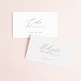 "Napa" - Place Cards in Golden by Kelly Schmidt - Front with Free Guest Printing