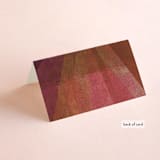 "Radiance" - Place Cards in Kantha by Heather Cairl - Folded Back of Card