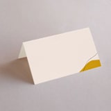 "Trust" - Place Cards in Ochre by Wendy Chung - Blank front