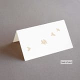 "Soar" - Place Cards in Cream by Phrosné Barwood - Folded Back of Card