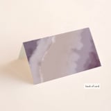 "Ethereal Names" - Place Cards in Plum by Carolyn MacLaren - Folded Back of Card