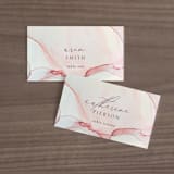 "opalescent" - Place Cards in Chalcedony by Erin Deegan - Front with Free Guest Printing