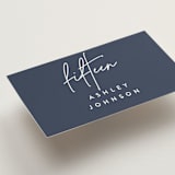 "Marked" - Place Cards in Navy by JoAnn Jinks - Detail
