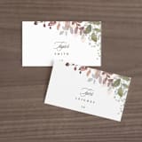 "Wesleyan Hill" - Place Cards in Wildflower by Jennifer Wick - Front with Free Guest Printing