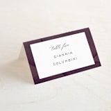 "Petalis" - Place Cards in Velvet by Christie Garcia - Folded with Free Guest Printing