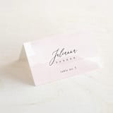 "Painterly" - Place Cards in Blush by Kelly Schmidt - Folded with Free Guest Printing