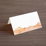 "Sandstone" - Place Cards in Topaz by Erin Deegan - Blank front