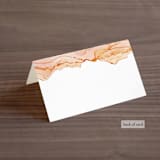 "Sandstone" - Place Cards in Topaz by Erin Deegan - Folded Back of Card