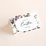 "iliya" - Place Cards in Bordeaux by Itsy Belle Studio - Folded with Free Guest Printing
