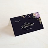 "goddess" - Place Cards in Midnight by Lori Wemple - Folded with Free Guest Printing