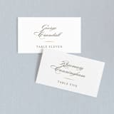 "Valencay" - Place Cards in Silk by chocomocacino - Front with Free Guest Printing