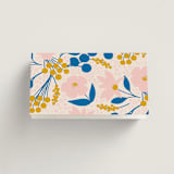 "Blossoms Abound" - Place Cards in Cobalt by Genna Blackburn - Folded Back of Card