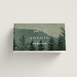 "The Forest" - Place Cards in Jade by Elly - Folded with Free Guest Printing