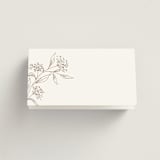 "Monogrammed" - Place Cards in Taupe by Chris Griffith - Blank front