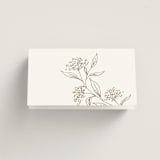 "Monogrammed" - Place Cards in Taupe by Chris Griffith - Folded Back of Card