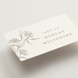"Monogrammed" - Place Cards in Taupe by Chris Griffith - Detail