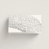 "Memo" - Place Cards in Charcoal by Blustery August - Folded Back of Card