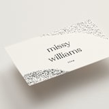 "Memo" - Place Cards in Charcoal by Blustery August - Detail