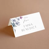 "Violet Cascade" - Place Cards in Violet by Nicoletta Savod - Folded with Free Guest Printing