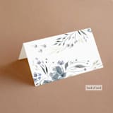 "Violet Cascade" - Place Cards in Violet by Nicoletta Savod - Folded Back of Card