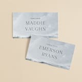 "Water's Edge" - Place Cards in Cloud by Nicoletta Savod - Front with Free Guest Printing