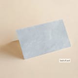"Water's Edge" - Place Cards in Cloud by Nicoletta Savod - Folded Back of Card