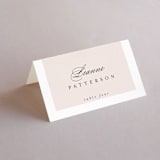"Marbled Arch" - Place Cards in Peach by Anna Elder - Folded with Free Guest Printing