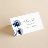 "A Wedding Watercolor" - Place Cards in Cornflower by Chris Griffith - Folded with Free Guest Printing