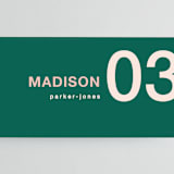 "Bold Type" - Place Cards in Parrot by Owl and Toad - Detail