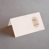 "Sunset Beach" - Place Cards in Sand by Owl and Toad - Blank front