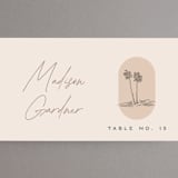 "Sunset Beach" - Place Cards in Sand by Owl and Toad - Detail