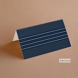 "Georgetown" - Place Cards in Oxford by Stacey Meacham - Folded Back of Card