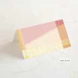 "Edgewater" - Place Cards in Sunset by Griffinbell Paper Co. - Folded Back of Card