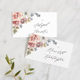 "Wildflower Garden" - Place Cards in Meadow by Wildfield Paper Co - Front with Free Guest Printing