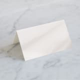 "Overjoyed" - Place Cards in Taupe by Ana Sharpe - Blank front