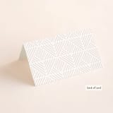 "Gramercy" - Place Cards in Blush by Kristie Kern - Folded Back of Card