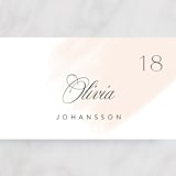 "Lithe" - Place Cards in Blush by Kristie Kern - Detail