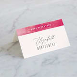 "Our Love" - Place Cards in Pearl by fatfatin - Folded with Free Guest Printing