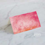 "Our Love" - Place Cards in Pearl by fatfatin - Folded Back of Card