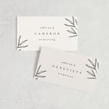 "Italia" - Place Cards in Taupe by Kelly Schmidt - Front with Free Guest Printing