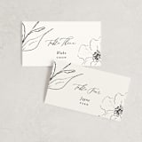 "Elysium" - Place Cards in Linen by Design Lotus - Front with Free Guest Printing